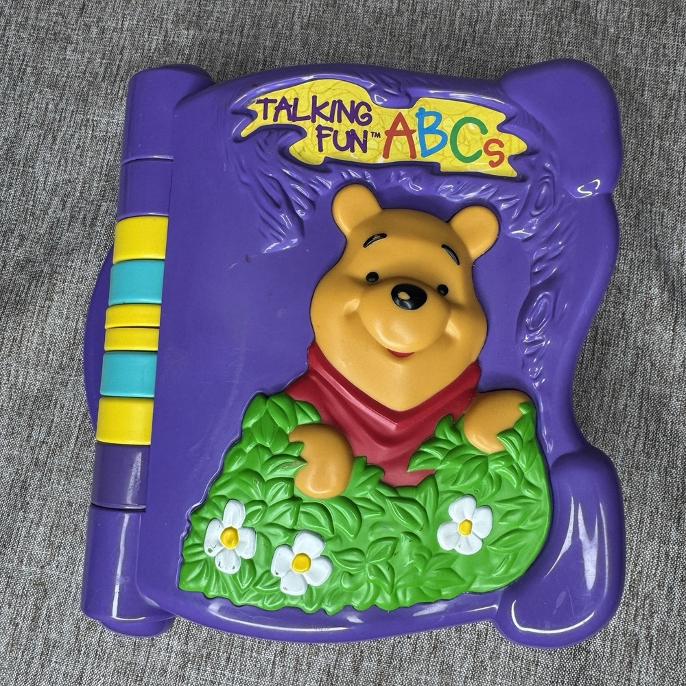 VINTAGE DISNEYS MATTELL INTERACTIVE BOOK "TALKING FUN - ABCs" POOH EDITION